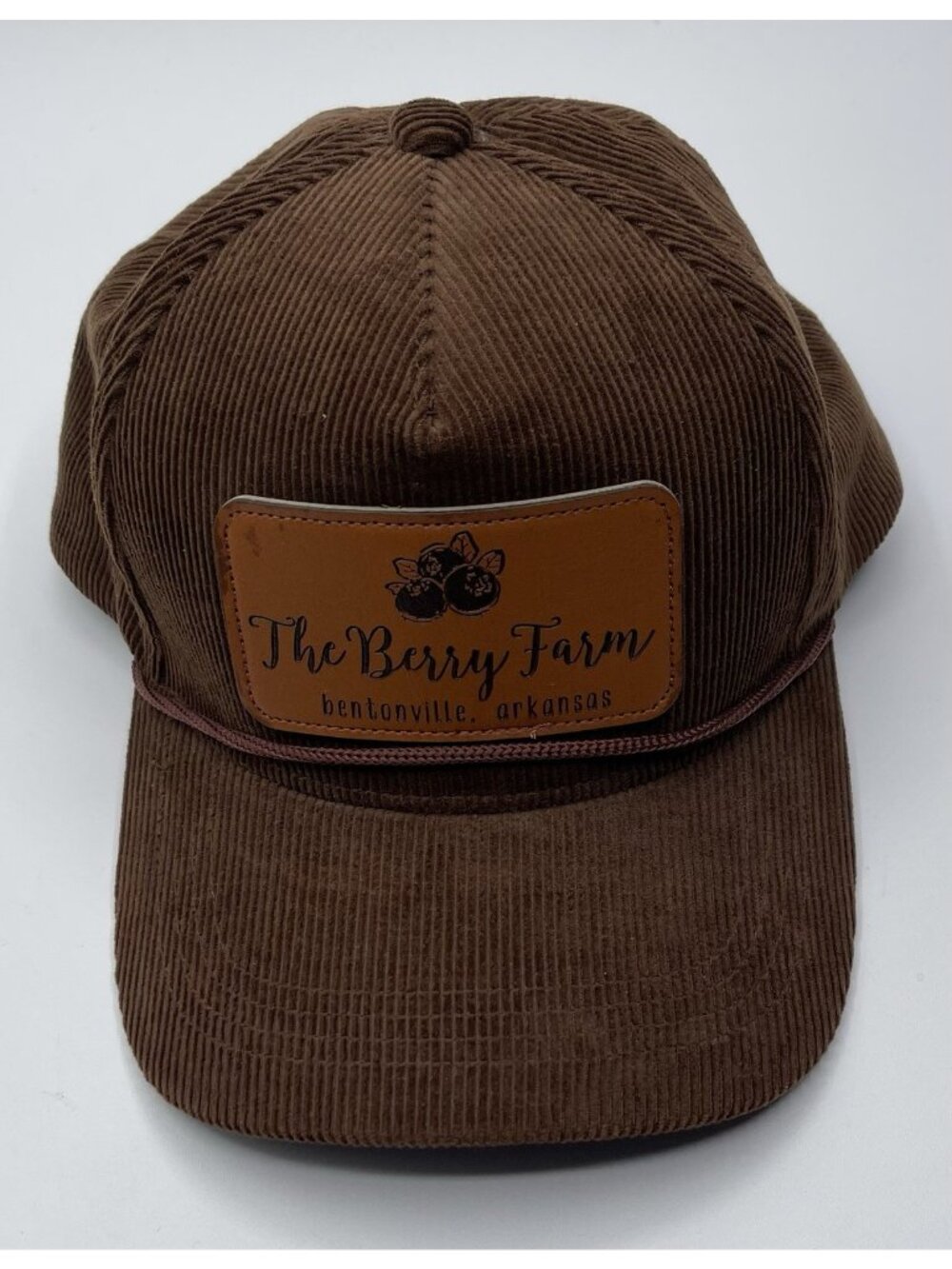 The Berry Farm Trucker Hat Corduroy Brown Bentonville Arkansas Vintage